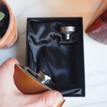 Valentines Personalised Hip Flask In Gift Box, 7 of 9