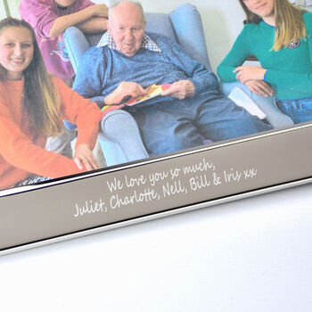 Personalised 90th Birthday Silver Photo Frame, 2 of 8