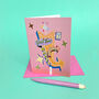 Good Times Pink Birthday Card, thumbnail 3 of 4