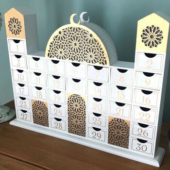 Ramadan Mosque Calendar And Cream Chocolates 30pk, 8 of 8