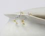 Handmade Sterling Silver Daisy Hoop Earrings, thumbnail 1 of 4