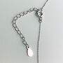 Sterling Silver Crystal Circle Pendant Necklace, thumbnail 5 of 6