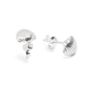 Abigail Sterling Silver Sea Shell Studs, thumbnail 2 of 2