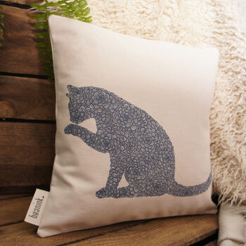 Flower Cat Cushion Cover, 9 of 9