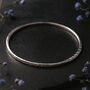Sterling Silver Hammered Tapered Bangle, thumbnail 1 of 6