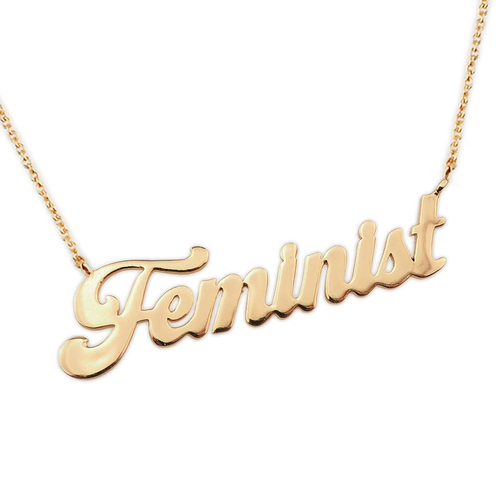 feminist necklace