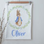 Peter Rabbit Blanket, Baby Boy Personalized Blanket, thumbnail 1 of 2