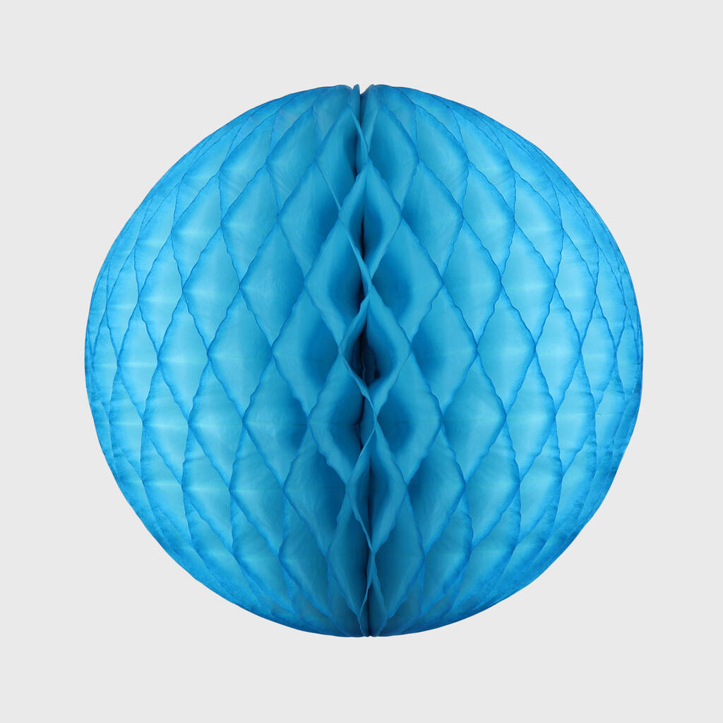 Paper Ball Decoration Bright Blue By The Conscious