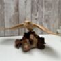 Hand Carved Wooden Soaring Eagle Sculpture Ornament, thumbnail 10 of 12