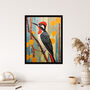 The Watchful Woodpecker Bird In Nature Wall Art Print, thumbnail 4 of 6
