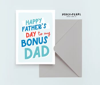 Bonus Dad Happy Father's Day Card, 4 of 4