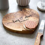 Personalised Heart Cheese Board, thumbnail 1 of 4