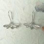 Honey Bee Drop Earrings, Pewter And Silver Bee Gifts, thumbnail 1 of 6
