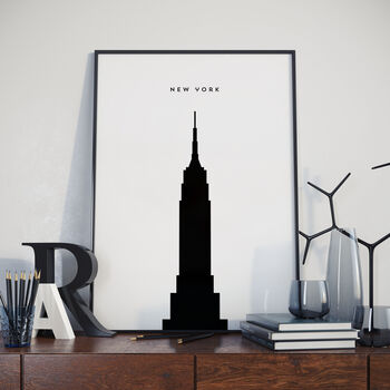New York Empire State Building Poster. Landmark Print, 2 of 2