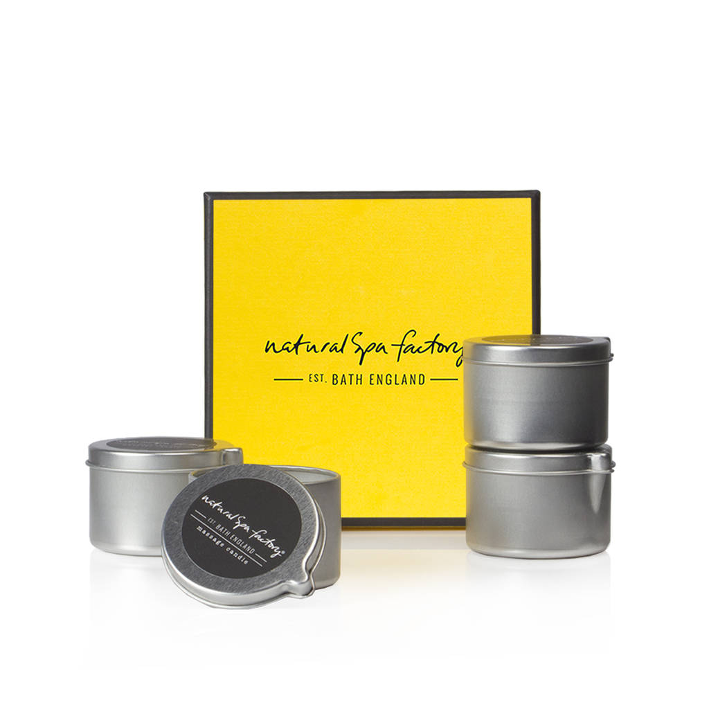 massage candle gift collection by natural spa factory ...