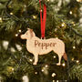 Personalised Border Collie Dog Wooden Xmas Decoration, thumbnail 6 of 7