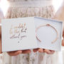 'I Couldn't Tie The Knot Without You' Bridesmaid Bangle, thumbnail 1 of 7