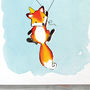 Fox Illustrated 80th Birthday Card, thumbnail 2 of 7