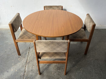 Mid Century Small Drop Leaf Dining Table, 8 of 12