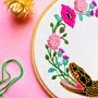 Ouroboros Snake And Flowers Embroidery Kit, thumbnail 4 of 7