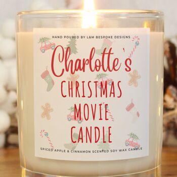Personalised Christmas Movie Candle, 6 of 9