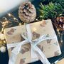 Cockapoo Dog Illustration Personalised Christmas Wrapping Paper, thumbnail 4 of 7