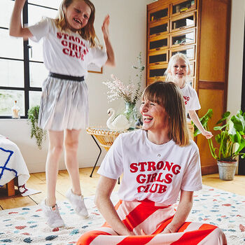 'Strong Little Girls Club' Kids T Shirt, 2 of 5