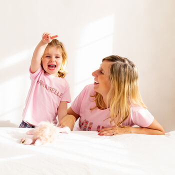 Personalised Kids Floral Letter Pyjamas, 4 of 12