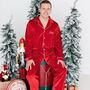Personalised Dad And Child Christmas Velvet Pyjamas, thumbnail 6 of 8
