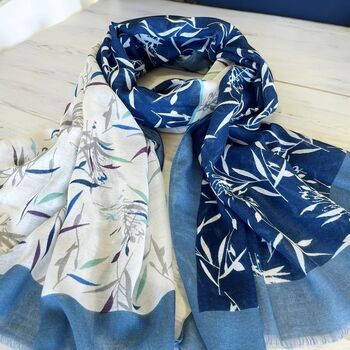 Bamboo Border Scarf, 2 of 7