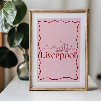 Liverpool City Skyline Art Print, 8 of 10