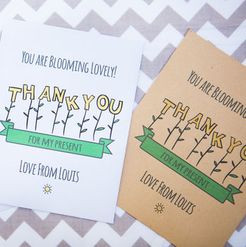 Personalised 'Thank You' Sunflower Seed Packet, 2 of 7