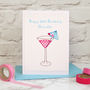 'Cocktail' Handmade Personalised Birthday Card, thumbnail 1 of 3