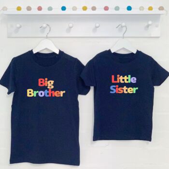 Rainbow Bubble Matching Sibling T Shirt Set, 2 of 7