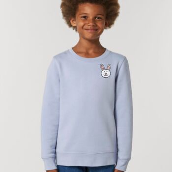 Childrens Organic Cotton Bunny Sweatshirt, 2 of 11