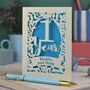 First Anniversary Card One Year Paper Anniversary, thumbnail 1 of 6