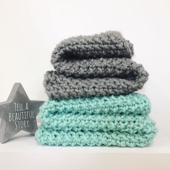 Louis Baby Blanket Knitting Kit, 7 of 11