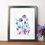 Watercolour Flower Mix Number Three, Giclee Print, thumbnail 3 of 4