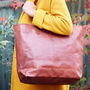 Personalised Leather Tote Shopper Bag, thumbnail 2 of 8