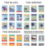 Personalised Stamp Destination Landscape Print, thumbnail 4 of 12