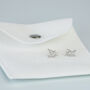 Sterling Silver Twinkling Star Stud Earrings, thumbnail 6 of 6