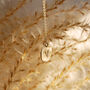 Personalised Initial Disc Necklace In Gold, thumbnail 2 of 5
