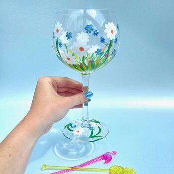 Hand Painted Gin Glass, 9 of 12