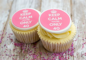 Keep Calm Birthday Cupcake Decorations, 2 of 2