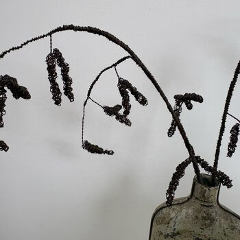 Two Handmade Wire Catkin Stems, 6 of 12