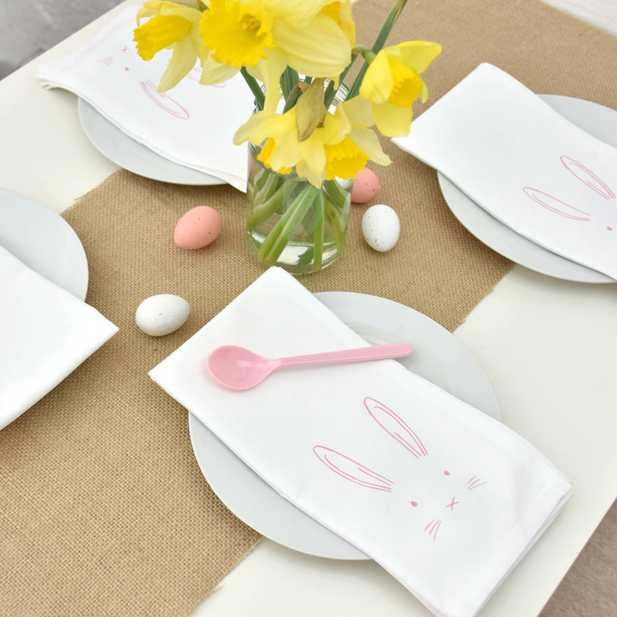 easter bunny rabbit napkin by ellie ellie
