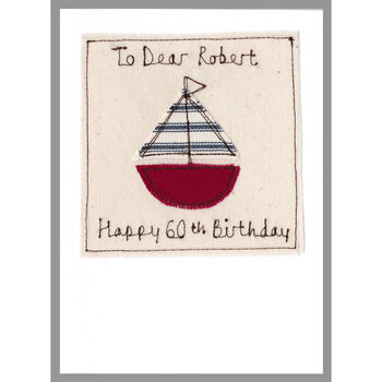 Personalised Sailing Boat Father's Day Card, 2 of 12
