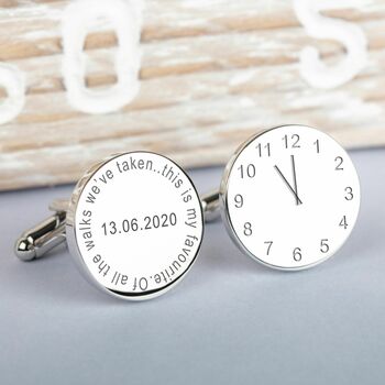 Personalised Wedding Cufflinks With Sayings, 8 of 10