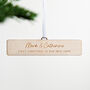 Personalised Street Sign Christmas Hanging Decoration, thumbnail 2 of 2