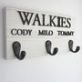 Personalised Walkie's And Names Dog Lead Holder, thumbnail 6 of 12